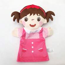 新卡通家庭人物男孩互動毛絨玩具手偶，親子互動，幼兒教育禮物