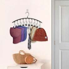 1/2pcs Multi-Function Clip Hanger And Space-Saving Organizer For Hats, Socks, Ties, Scarves, Belts; Clip Hanger Rack And Tight Clothes Storage Box For Closet, Wardrobe, Cabinet, Bathroom, Bedroom, Dorm; Durable, Versatile, Easy-Access Organizer To Maximize Small Spaces And Keep Accessories Neat And Accessible - Multicolor - View 8
