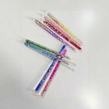 1 Peça Brinquedo Sensorial Bastão Luminoso/Brinquedo Anti-Estresse/Bastão Luminoso ABC/Brinquedo de Terapia de Relaxamento Líquido/Brinquedo Criativo para Adolescentes, Cor Aleatória - Multicolorido - Visão 4