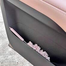 Bàn chải rửa xe có tay cầm thu gọn, sợi nhỏ mềm, màu hồng, bàn chải phủi bụi đa năng cho xe hơi để vệ sinh nội thất và ngoại thất, phụ kiện xe hơi - Hồng - Xem 4