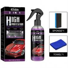Fast Car 3-In-1 Ceramic Coating Spray (100 Ml) - Black - View 1