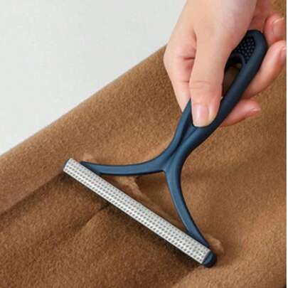 1个双面宠物毛发去除器/绒毛去除器/清洁工具/剃毛器/毛衣剃毛器/织物除毛器/刮刀，适用于衣物和地毯