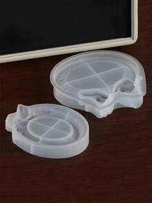 Khay đựng đồ trang sức hình nơ tròn DIY Khuôn silicon dễ thương kiểu dáng ngọt ngào Khuôn đúc nhựa thạch cao xi măng dùng để đựng đồ trang sức Trang trí nhà cửa - trắng - Xem 4