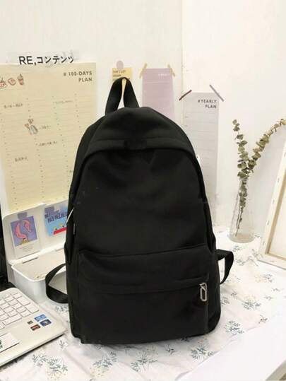 School Backpack For Teen Girls,Simple School Book Bag Waterproof High School Backpack For Boy Middle Student Bookbag College Backpack For Girl Boy Casual Daypack Travel Aesthetic Backpacks,Lightweight College Bookbag, School Backpacks For Girls Boys, Travel Laptop Bag