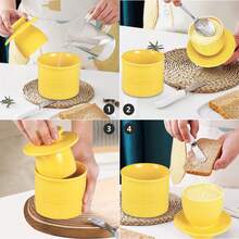 Ursword 1 Set Butter Crock With Lid For Countertop, Unique Ceramic French Butter Dish For Spreadable Soft Butter, Butter Container Holder With A Water Seal, Housewarming Gift, Kitchen And Home Decor, Different 6 Colors Available