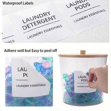 2pcs Large Capacity Laundry Pods Container With Lid, Clear Acrylic Powder Detergent Containers For Pods, Scent Boosters & Powder, Laundry Room Organization Decor, Airtight Storage Jars