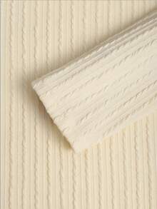 Autumn/Winter New Arrival Mature Casual Classic Wheat Ear Striped Textured Fitted Long Sleeve T-Shirt