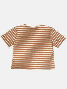 K&K FASHION Basic Striped T-Shirt Blouse - 瓦 - 查看 6