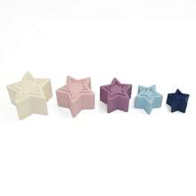 1 Set Stacking Cups, Baby Early Education Cognitive Puzzle Toys, Pentagram Shape, Suitable For Bathroom, Beach And Pool. Random Color. School, Student, Stationery, School Supplies, Halloween Decoration, Newborn Toys, Educational Learning, 18 Months Toys, Children's Pool, Bath Toys, Baby Tethers, Tummy Time, Preschool Toys