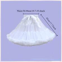 Fluffy Puffy Slip For Women Under Dress Layered Full Petticoat With Soft Tulle For Ballgown & A-Line Dresses Comfortable Waistband For All-Day Wear Fall Clothes For Women