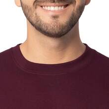 Fruit of the Loom Eversoft - Sudadera de Forro Polar con Cuello Redondo para Hombre, Absorbe la Humedad y Transpirable, Tallas S-4x - Granate - Ver 3