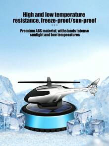 1pc Solar Powered Car Air Freshener, Helicopter Shaped, Rotates To Absorb Solar Energy And Release Fragrance. Pleasant Scent, Air Purifying, Great Travel Companion. - Multicolor - View 10