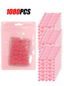 1440片粉色、黑色、白色、蓝色、紫色、绿色星形图案E-Star面部贴纸，拍照和脸部彩绘必备，适用于各种派对、聚会和娱乐活动。提供1080/720/180/72/36片装，化妆品级，价格实惠，可用于房间装饰、梳妆台、旅行、卧室、化妆配件等。