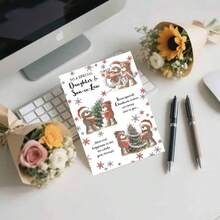 Charming Christmas Card With Envelope - Perfect Choice For Holiday Celebration And Greetings, Exclusive For Daughter And Son-In-Law