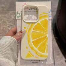 Protección tpu de alta calidad para modelos como  16 pro Max / 14 / 16 / 15 / 13P / 12 / 11 - diseño único de limón amarillo fresco, resistente a las caídas, estilo simple y elegante, adecuado para hombres y mujeres, regalos de vacaciones, artículos de moda explosivos. - Color mezclado 1-308 - Ver 10
