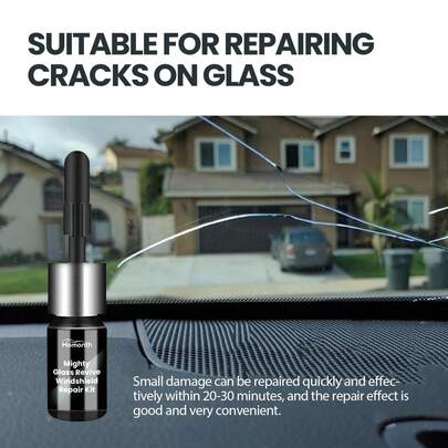 Windshield Repair Kit, Specialized Adhesive For Repairing Cracked And Broken Car Windshields