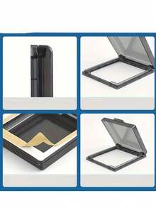 Caja de conexiones eléctrica transparente y resistente al agua, cubierta impermeable autoadhesiva transparente para toma de corriente y protección contra salpicaduras, compartimento de plástico transparente para gestión de cables, sin batería requerida, accesorio eléctrico para exteriores | Diseño de tapa transparente