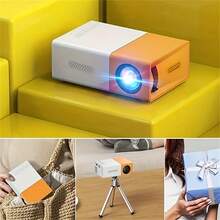 A Projector That Requires A 5V 2A Power Adapter-YG300 Portable Mini Projector,Easily Connect To Your Phone And Carry It Around For Home, Party, Or Office Use. It Is Compatible With USB/SD/AV/HD And Other Interfaces, As Well //As A Type-C Port. No Built-In System; Supports Wired Screen Mirroring From Mobile Phones.