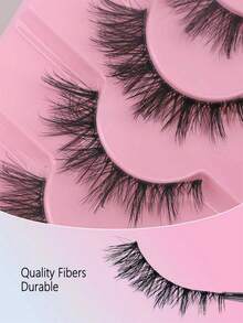 7 paia di ciglie finte naturali, morbide e soffici, a strisce complete, con effetto drammatico e volume, finte ciglie di visone, ciglie a strisce