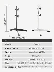 TOSUOD Bicycle Repair Stand, Adjustable Iron Road Bike Maintenance Rack, Bicycle Repair Stand - Black - View 4