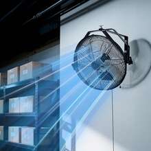 14 Inch Industrial Wall Mount Fan, High Velocity 2473 CFM Outdoor Fan With 3 Speeds, Waterproof IP44 Garage Wall Fan With Aluminum Blades For Workshop, Warehouse, Greenhouse