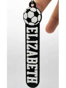 3D Printed Plastic Personalized Tennis Keychain/Keyring/Bag Tag/Name Tag