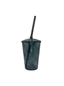 KIT 25 - TWISTER LISO 300ML COM TAMPA E CANUDO - PARA FESTA, PERSONALIZAÇÃO, ANIVERSÁRIO