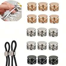 2/4 件免系带鞋带锁 - 金属弹簧夹，适用于运动鞋、休闲鞋、运动裤、DIY 帽绳 - 弹性张力和缝纫配件