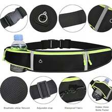 1pc Sports Waist Bag With Phone Holder, Waterproof & Shock-Proof Fitness Running Waist Belt, Unisex Design For Gym, Running, Outdoor Activities