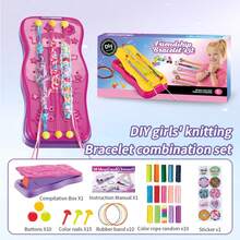 Kit para hacer pulseras de la para niñas de 8 a 12 años - Kit de pulseras de la DIY para niños y kits de manualidades para niñas de 8 a 12 años - Juguete educativo - Conjunto de accesorios de fabricación de pulseras populares enviados al azar