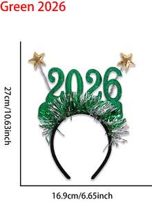مجموعة 4 قطع من شريط الرأس ذو السماء النجمية الملونة 2026، ديكورات حفلة عيد الميلاد، إكسسوارات تصوير الأجواء، شرائط الرأس لرأس السنة الجديدة، إكسسوارات تصوير حفلات العطلات، شرائط الرأس لرأس السنة الجديدة، شرائط رأس من ألياف البوليستر لحفلات عيد الميلاد، شرائط الرأس، ديكورات عيد الميلاد، ضروريات رحلة العائلة، شرائط رأس عصرية للفتيات، متعددة الألوان للاختيار من بينها، مناسبة لليلة رأس السنة الجديدة، عيد الميلاد، ديكورات العطلات، الحفلات، شرائط الرأس