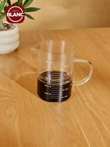 1pc High Borosilicate Glass Coffee Cup Measuring Cup Glass With Handle Graduated Cup Coffee Milk Juice Measuring Cup Transparent Glass Back To School - Coffee Measuring Cup - View 3