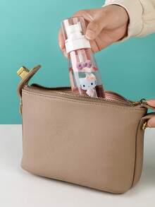 Sanrio Valentine's Day Christmas Hello Kitty Cartoon Cute 30ml/60ml/100ml DIY Self-Adhesive Sticker Travel Portable Spray Bottle Lotion Dispenser Pressure Bottle Press Bottle Kitty Dispenser Bottle (Some Parts May Be Random)