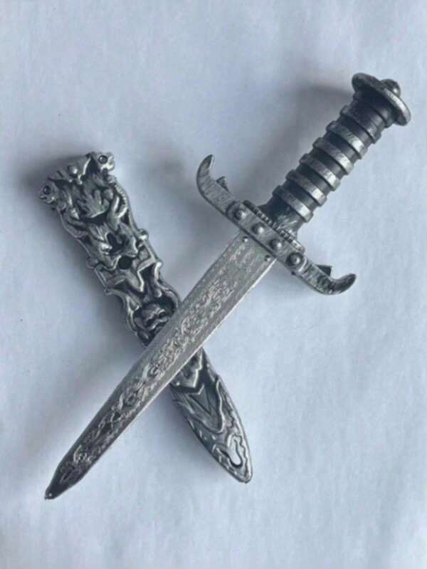 قطعة واحدة سكين قرصان دمية هيكل عظمي قاتل مصغر للمسرح والأداء