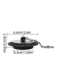 1pc Small And Convenient Bathtub Sink Plug, Bathroom Drain Stopper Anti-Odor, Corrosion-Resistant, Non-Deforming Drainage Blockage For Sewer