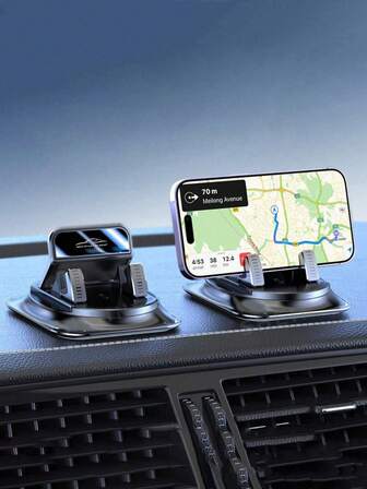 Rotatable Navigation Bracket Car Phone Holder, Rotating Bracket, High-Grade Anti- Mat, Universal For Car Dashboard
