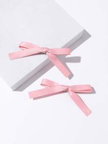 6 قطع مشابك شعر بفيونكة شريطية بسيطة، اكسسوارات شعر فراشة للفتيات الراقصات