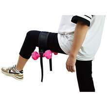 1 pieza Cinturón con acolchado para puente glúteo y elevación de cadera - Banda de resistencia ajustable para entrenamiento de peso para ejercicios de glúteos, gimnasio, yoga, sentadillas y fortalecimiento de glúteos (Negro/Rosa)