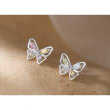 A Pair Of Hypoallergenic Stainless Steel Butterfly Studs For Daily Wear,  Viral Gift For Her