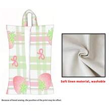 1 pieza/2 piezas/4 piezas Soporte para toallas de papel con estampado de frutas lindas - Caja de pañuelos de tela de poliéster rectangular con cuerda colgante, adecuada para sala de estar, dormitorio, baño y coche, accesorio de decoración del hogar de moda, patrón elegante, estructura duradera, almacenamiento funcional