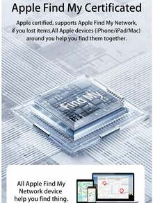 GPS Tracker For Car, Item Locator Tracker, Apple AirTag Compatible, GPS Tracker, Apple AirTag, AirTag Keychain, Pet Cat GPS Collar, GPS Locator, Global GPS Tracker Compatible With "Apple Find My" Platform, One-Click Finding, Remote Precise Tracking, Long-Lasting Battery Life, Suitable For Elderly, Pets, Cars, Keys, Bags And Other Anti-Loss Reminder Tracking And Locating