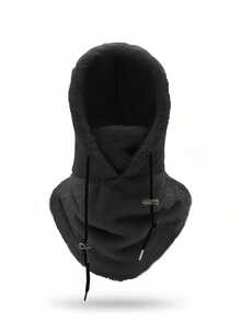 1pc/2pcs Solid Color Fleece Warm Balaclava, Comfortable Breathable Windproof Face Mask For Autumn/Winter - Multicolor - View 18