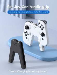 1 个 V 型手柄支架，兼容 Switch 2 控制器手柄，可拆卸 JoyCon 磁力支架，适用于左右手柄，NS2 新机器 Switch 2 游戏配件，兼容 Switch NS 扩展电池版，可与保护套一起使用，适用于 JoyCon 左右手柄的握把，Switch OLED 支架控制器支架，适合旅行，送给游戏玩家的最佳礼物 - 彩色 - 查看 2