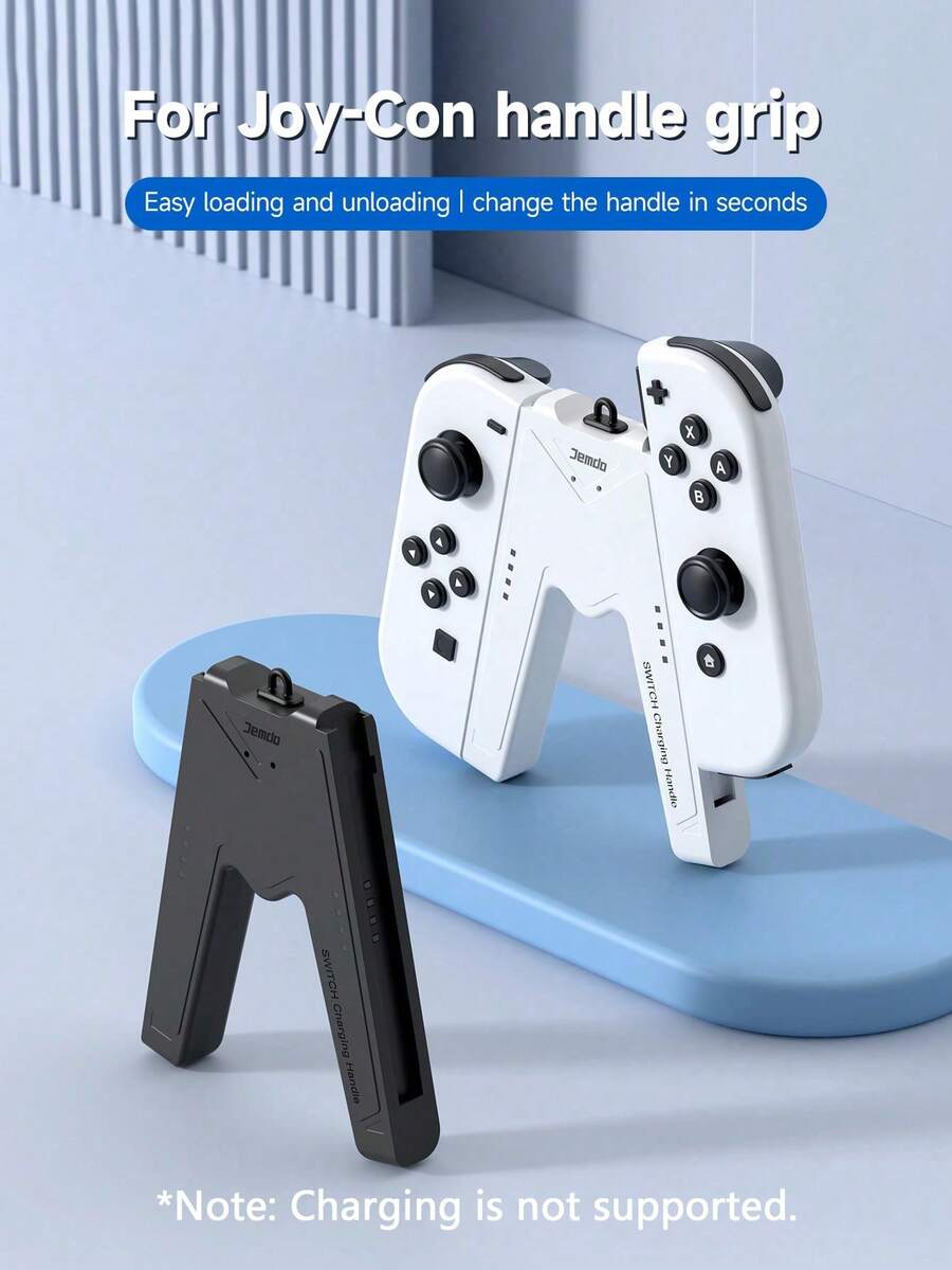 1 个 V 型手柄支架，兼容 Switch 2 控制器手柄，可拆卸 JoyCon 磁力支架，适用于左右手柄，NS2 新机器 Switch 2 游戏配件，兼容 Switch NS 扩展电池版，可与保护套一起使用，适用于 JoyCon 左右手柄的握把，Switch OLED 支架控制器支架，适合旅行，送给游戏玩家的最佳礼物