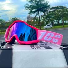 Kính bảo hộ xe máy unisex, chống gió và chống sương mù, kích thước phù hợp với mọi người, thích hợp cho xe địa hình, xe máy địa hình, trượt tuyết. - 100 - Xem 17