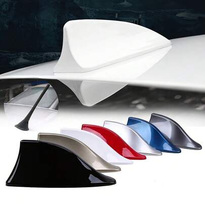 Antena Veículo Automotivo Shark Tipo Barbatana Tubarão Universal Esportiva Teto Carro Rádio AM FM