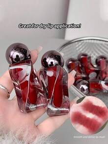 Gege Bear 1 pieza Labial de terciopelo suave y mate, de larga duración, a prueba de manchas, de color natural, versátil, producto de maquillaje - Multicolor - Ver 4