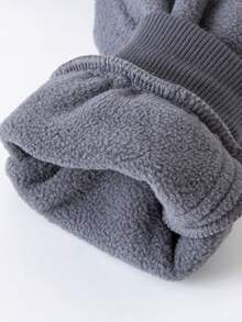 mini bala Kids Anti-Static Fleece Two Pieces Set Soft Cozy Warm Long Sleeve Top And Pants - Shaka - View 9