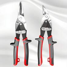 10" Heavy-Duty Aviation Snips – Multi-Directional Metal Sheet Cutter | Chrome Vanadium Steel Blades & Ergonomic Grip | Industrial-Grade Right/Straight Cut Scissors (2025 Upgraded) - Red - View 1