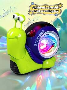 Crawling Snail Baby Toy With Music, Lights And Interactive Sounds, Suitable For Baby Crawling, Activity And Play. This Crawling Snail Toy Is A Must-Have Bath Toy For Babies And An Ideal Christmas Gift. It Is An Educational Crawling Toy With Lights And Music, Suitable For Autistic Children, Toddlers And Infants, Also An Ideal Sensory Toy And Indoor Climbing Toy. - Multicolor - View 13